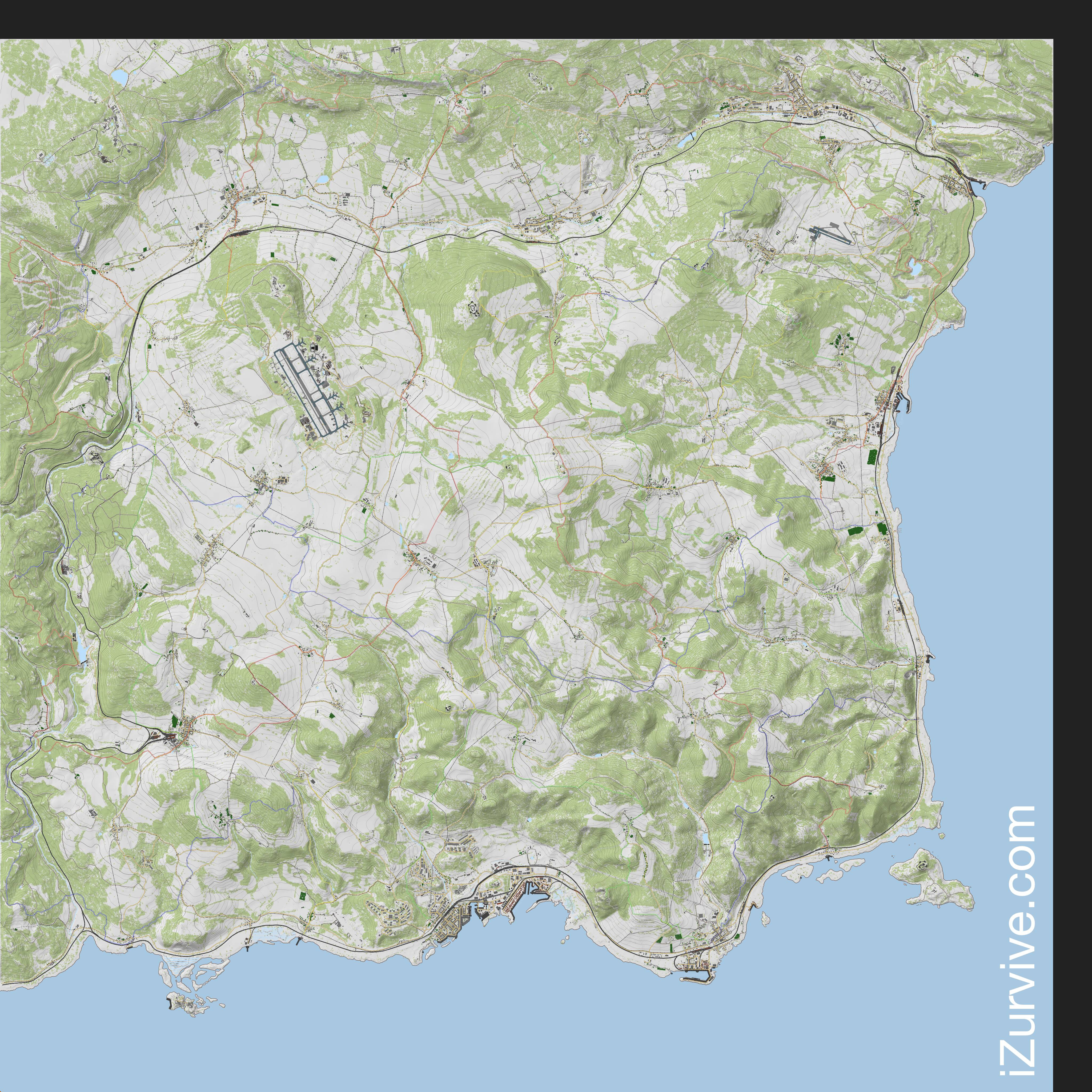 Topographic map of Chernarus